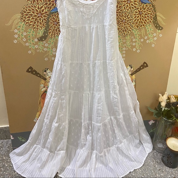 White Shoulder Strap Dress. Size - S - Picture 4 of 12